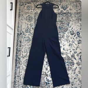 Eliza J Navy Jumpsuit